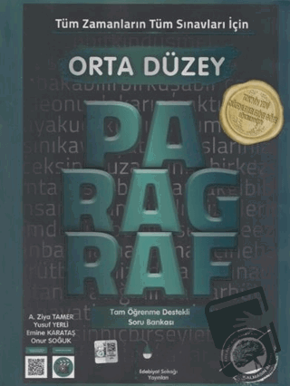 Tüm Zamanların Tüm Sınavları İçin Orta Düzey Paragraf Soru Bankası - A