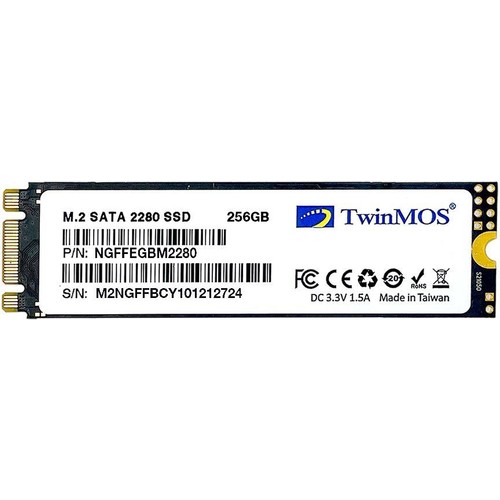 Twinmos 256Gb Ngffegbm2280 M.2 2280 Sata3 Ssd (580Mb-550Mb-S) 3Dnand S