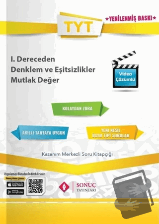 TYT 1. Dereceden Denklem ve Eşitsizlikler Mutlak Değer - Kolektif - So