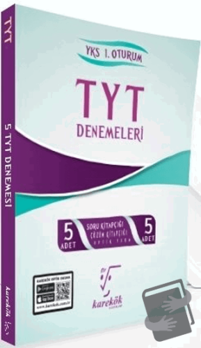 TYT 5 li Çözümlü Deneme Seti - Kolektif - Karekök Yayıncılık - Fiyatı 