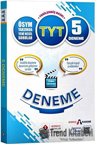 TYT 5 Li Deneme, Kolektif, Sonuç Yayınları, Fiyatı, Yorumları, Satın A