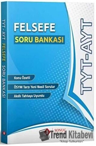 TYT AYT Felsefe Soru Bankası, Kolektif, Sonuç Yayınları, Fiyatı, Yorum