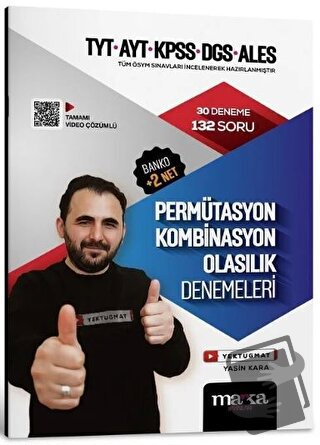 2024 TYT AYT KPSS DGS ALES Permütasyon, Kombinasyon, Olasılık 30 Denem