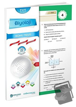 TYT Biyoloji Konu Testi - Kolektif - Doğru Orantı Yayınları - Fiyatı -