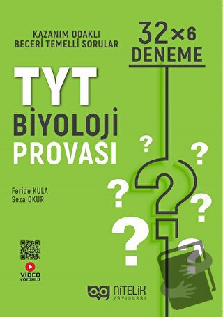 Tyt Biyoloji Provası 32*6 Deneme - Feride Kula - Nitelik Yayınları - F