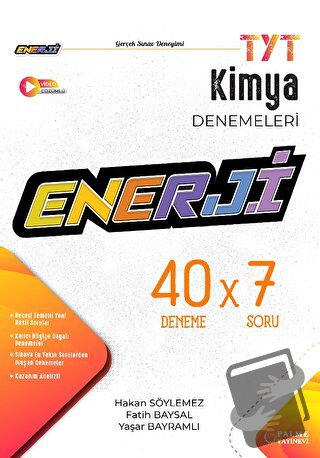 TYT Enerji Kimya 40 X 7 Deneme Kitabı - Hakan Söylemez - Palme Yayıncı