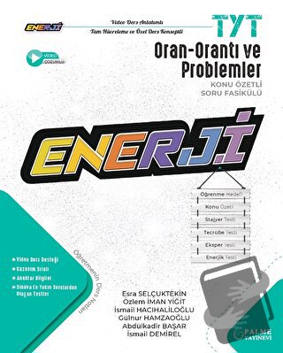 TYT Enerji Oran-orantı ve Problemler Konu Özetli Soru Fasikülü - Esra 