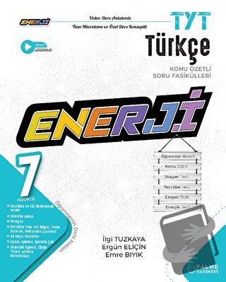 TYT Enerji Türkçe Konu Özetli Soru Fasikülleri (7 Fasikül) - İlgi Tuzk