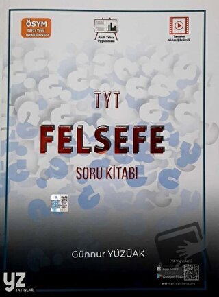 TYT Felsefe Soru Kitabı - Komisyon - YZ Yayınları - Fiyatı - Yorumları