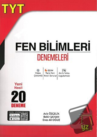 Tyt Fen Bilimleri Denemeleri Yeni Nesil 20 Deneme - Aziz Özçelik - YZ 