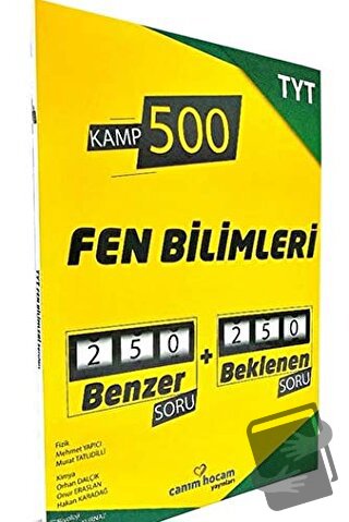 TYT Fen Bilimleri Kamp 500 Denemesi - Kolektif - Canım Hocam Yayınları