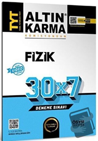 TYT Fizik 30 x 7 Deneme - Kolektif - Altın Karma Yayınları - Fiyatı - 