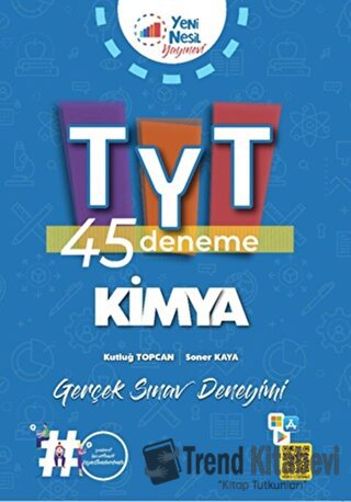 TYT Kimya 45 Deneme Sınavı, Soner Kaya, Yeni Nesil Yayınevi, Fiyatı, Y