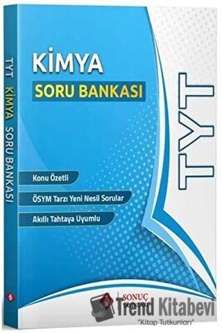 TYT Kimya Soru Bankası, Kolektif, Sonuç Yayınları, Fiyatı, Yorumları, 