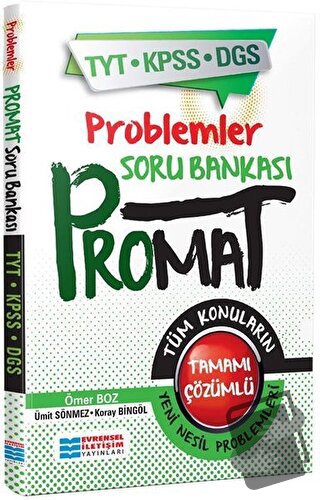 TYT-KPSS-DGS Promat Problemler Soru Bankası - Koray Bingöl - Evrensel 