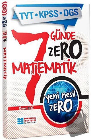 TYT KPSS DGS Yeni Nesil Zero Matematik - Kolektif - Evrensel İletişim 