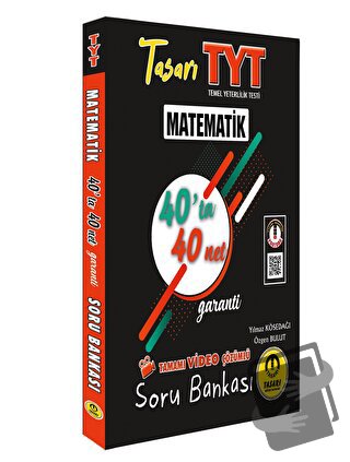 TYT Matematik 40'Ta 40 Net Soru Bankası - Yılmaz Kösedağı - Tasarı Eği