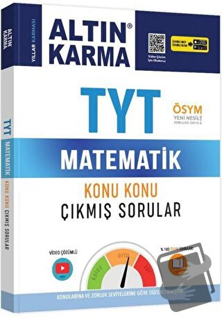 TYT Matematik Konu Konu Çıkmış Sorular - Kolektif - Altın Karma Yayınl