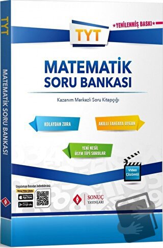 TYT Matematik Soru Bankası, Kolektif, Sonuç Yayınları, Fiyatı, Yorumla