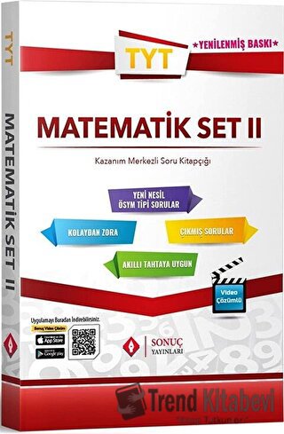 TYT Matematik Video Çözümlü Set 2, Kolektif, Sonuç Yayınları, Fiyatı, 