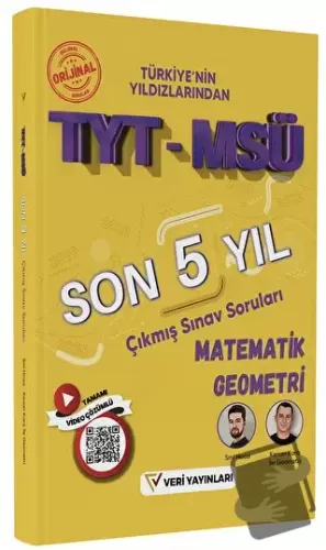 TYT MSÜ Matematik Geometri Son 5 Yıl Çıkmış Sınav Soruları - Kenan Kar