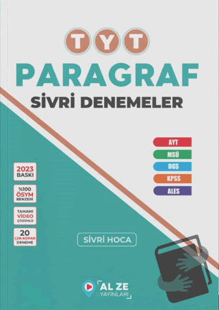 TYT Paragraf Sivri Denemeler - Sivri Hoca - Alze Yayınları - Fiyatı - 