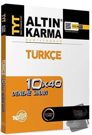 TYT Türkçe 10 x 40 Deneme Sınavı - Kolektif - Altın Karma Yayınları - 