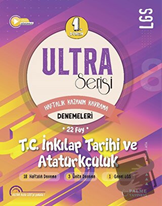 Ultra Serisi LGS 1. Dönem TC. İnkilap Tarihi Ve Atatürkçülük Denemeler