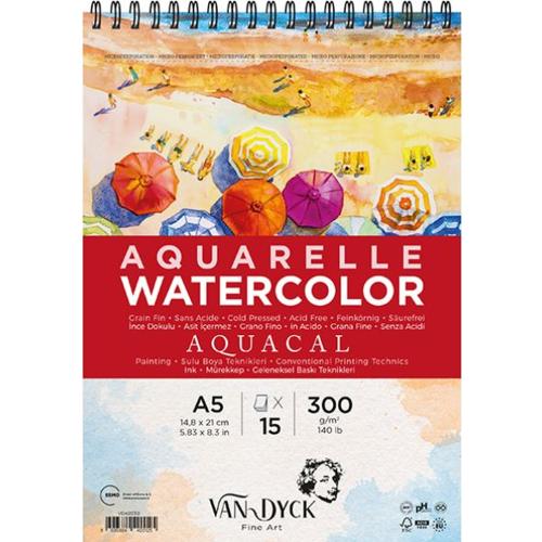 Van Dyck Sulu Boya Blok Aquacal İnce Dokulu Cldpres A5+Üst Sprl S.by B