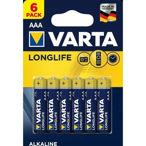 Varta Longlife 6 Lı İnce Aaa - - Varta - Fiyatı - Yorumları - Satın Al