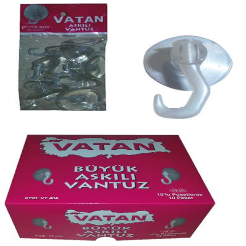 Vatan Vantuz Kancalı 10 Lu Büyük Vt404 - - Vatan - Fiyatı - Yorumları 