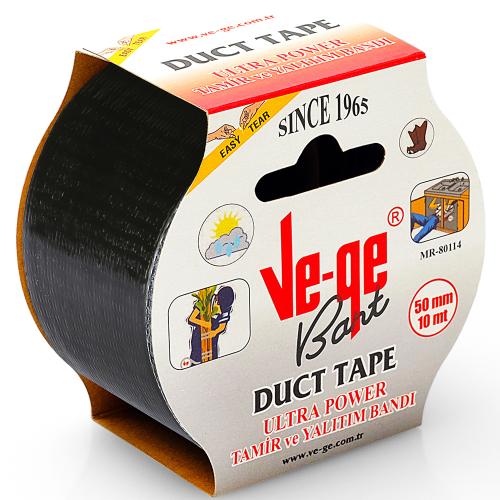 Vege Özel Amaçlı Bant Tamir Ve Yalıtım Power Ducttape 50X10 Siyah - - 