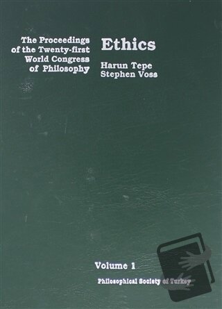 Volume 1: Ethics (Ciltli) - Harun Tepe - Türkiye Felsefe Kurumu - Fiya