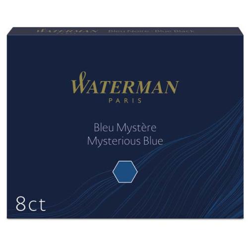 Waterman Dolma Kalem Kartuşu 8 Li Siyah/Mavi S0110910 - - Waterman - F