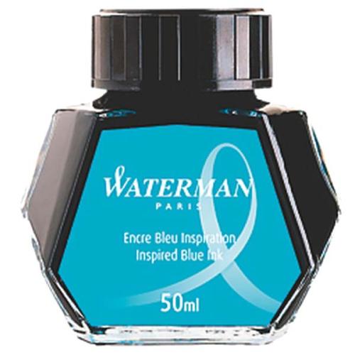 Waterman Dolma Kalem Mürekkebi Cam Şişede 50 Ml Deniz Mavi S0110810 - 