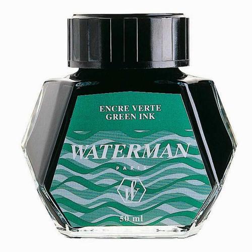 Waterman Dolma Kalem Mürekkebi Cam Şişede 50 Ml Yeşil S0110770 - - Wat