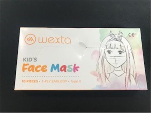 Wexta Stl3Ply 10Lu Meltblown Filtreli Desenli Çocuk Koruyucu Yüz Maske