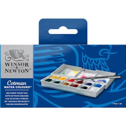 Winsor & Newton Cotman Suluboya Cep Tipi Taslak Seti - - Winsor & Newt