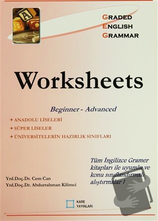 Worksheets (Beginner - Advanced) - Abdurrahman Kilimci - Kare Yayınlar