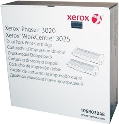 Xerox 106R03048 Phaser 3020-Wc3025 Dual Pack Toner 2X1500 Sayfa - - Xe