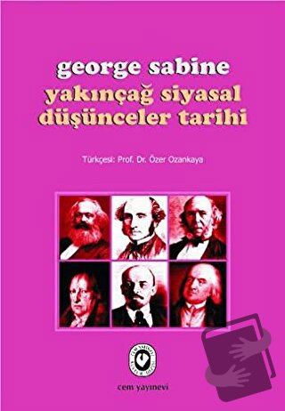 Yakınçağ Siyasal Düşünceler Tarihi - George Sabine - Cem Yayınevi - Fi