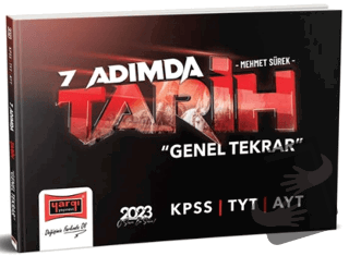 Yargı Yayınları 2023 KPSS 7 Adımda Tarih Genel Tekrar - Mehmet Sürek -