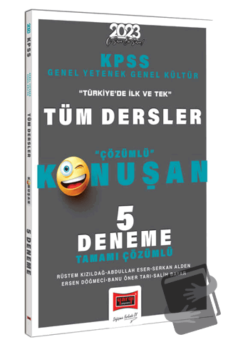 Yargı Yayınları 2023 KPSS GK-GY Tüm Dersler Tamamı Çözümlü 5 Deneme - 