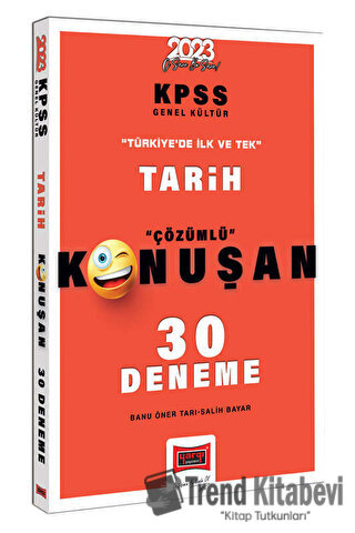 Yargı Yayınları 2023 KPSS Tarih Tamamı Çözümlü Konuşan 30 Deneme, Banu