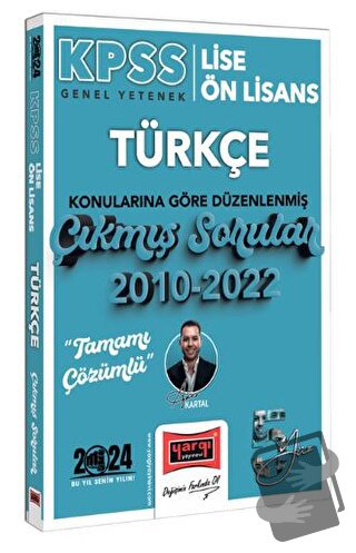 Yargı Yayınları 2024 KPSS Lise Ön Lisans Türkçe Konularına Göre Düzenl