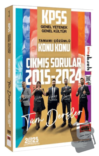 Yargı Yayınları 2025 KPSS GK-GY 2015-2024 Tamamı Çözümlü Konu Konu Çık