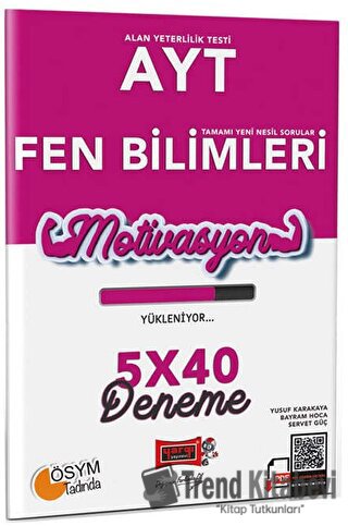 Yargı Yayınları AYT Fen Bilimleri 5x40 Deneme, Yusuf Karakaya, Yargı Y