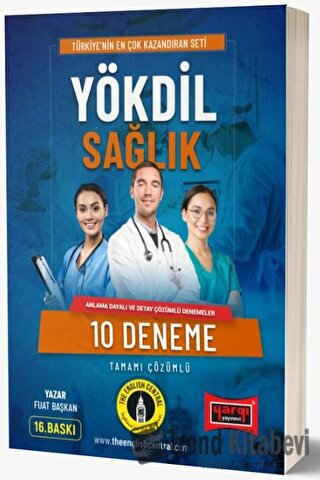 Yargı Yayınları YÖKDİL Sağlık Tamamı Çözümlü 10 Deneme, Fuat Başkan, Y