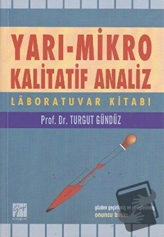 Yarı - Mikro Kalitatif Analiz - Turgut Gündüz - Gazi Kitabevi - Fiyatı