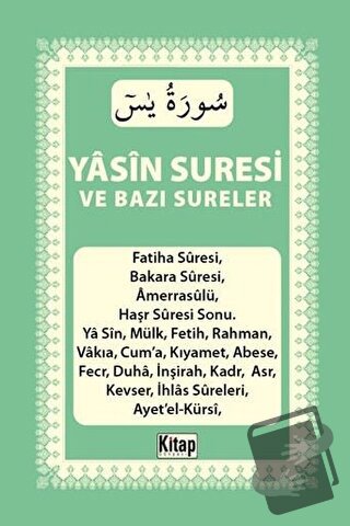 Yasin Suresi ve Bazı Sureler - Kolektif - Kitap Dünyası Yayınları - Fi